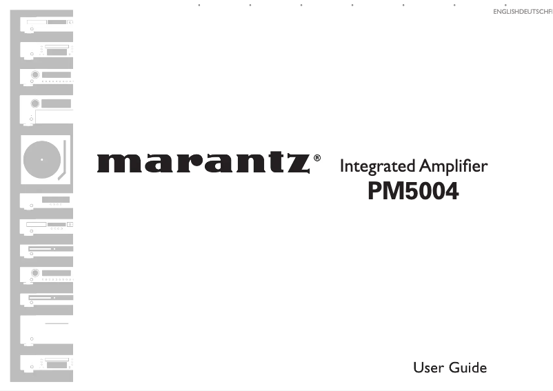 Page 1 de la notice Manuel utilisateur Marantz PM5004B