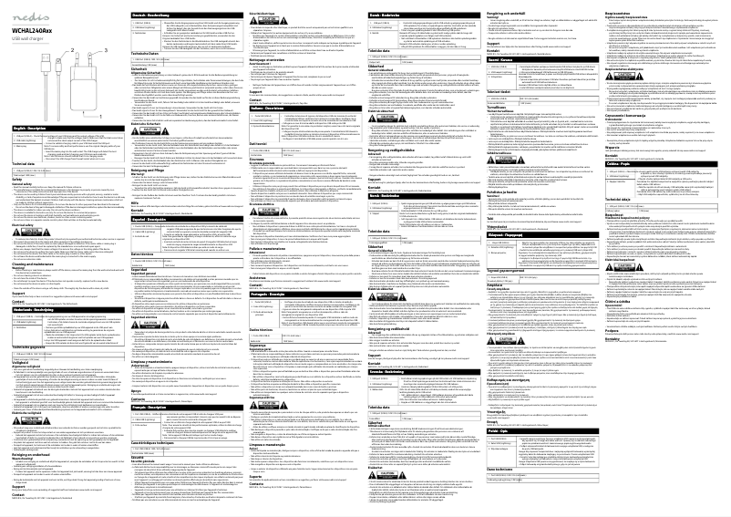 First page image of the manual for WCHAL240ABK