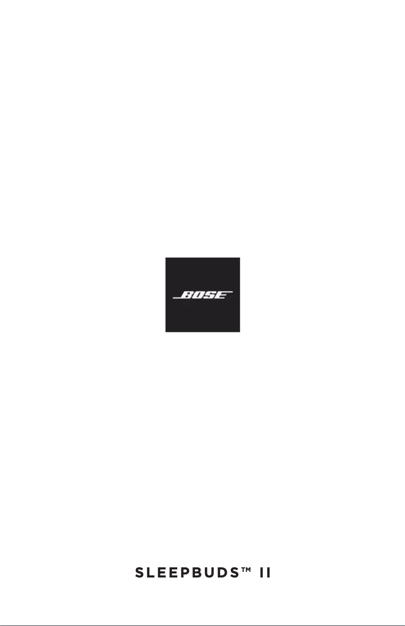 First page image of the manual for Sleepbuds II