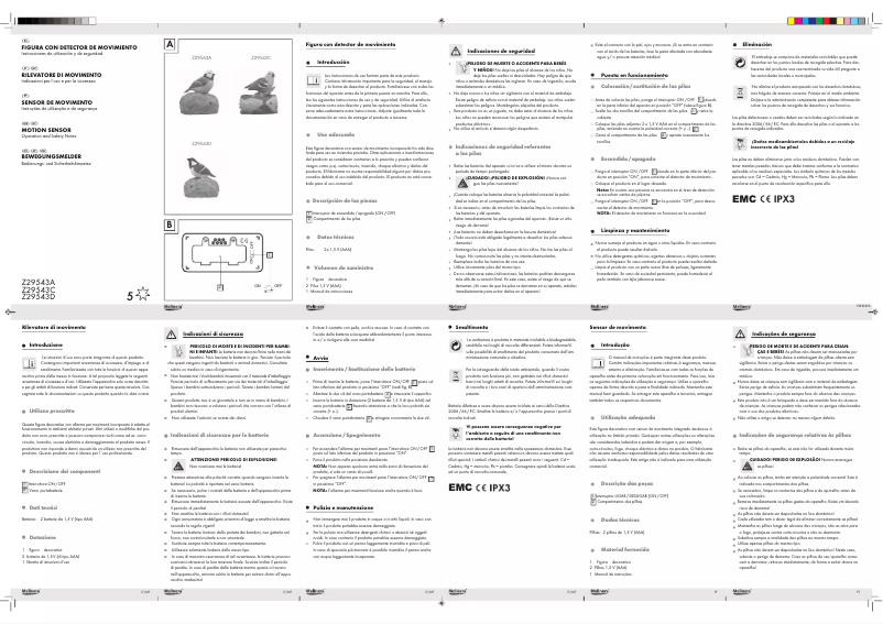 First page image of the manual for IAN 071848