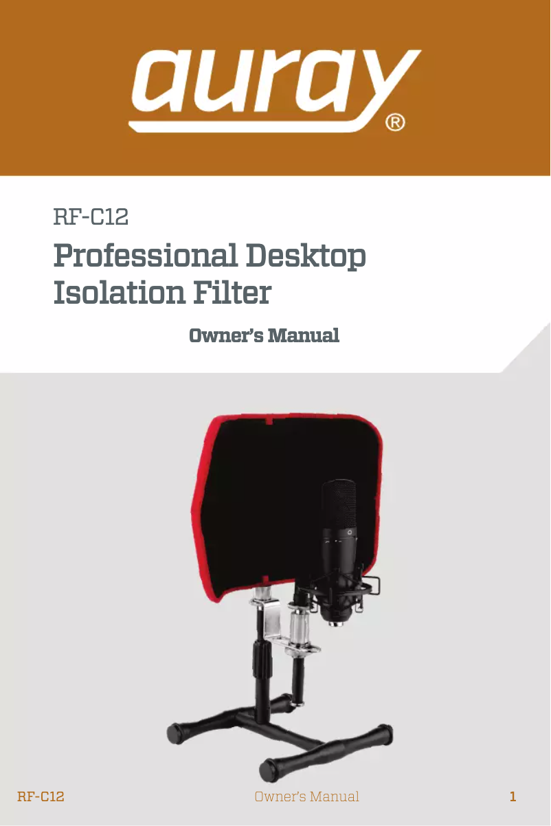 First page image of the manual for RF-C12