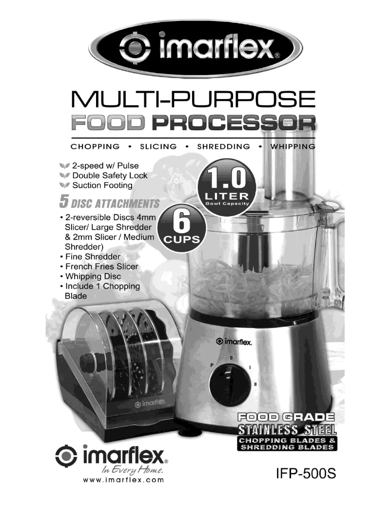 Image de la première page du manuel de l'appareil IFP-500S