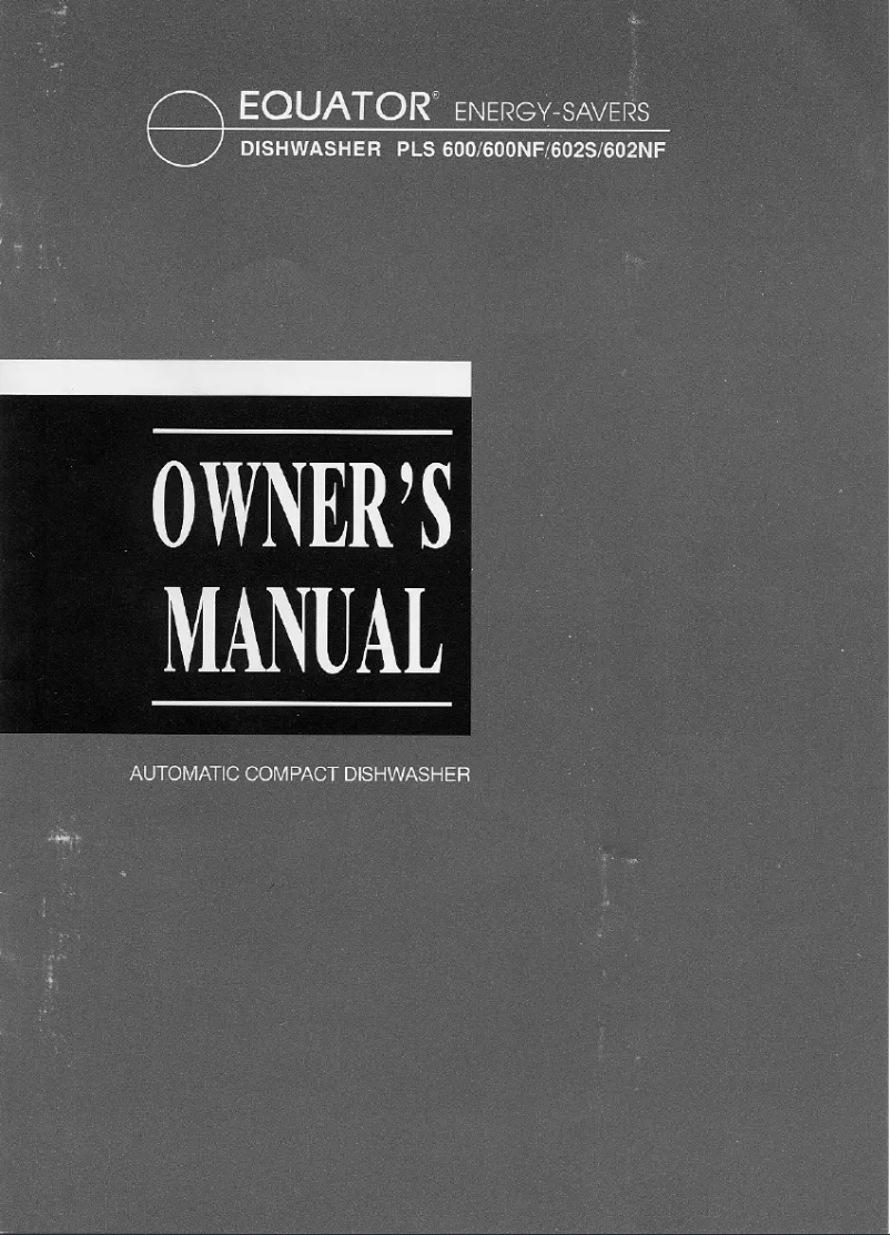 First page image of the manual for PLS600