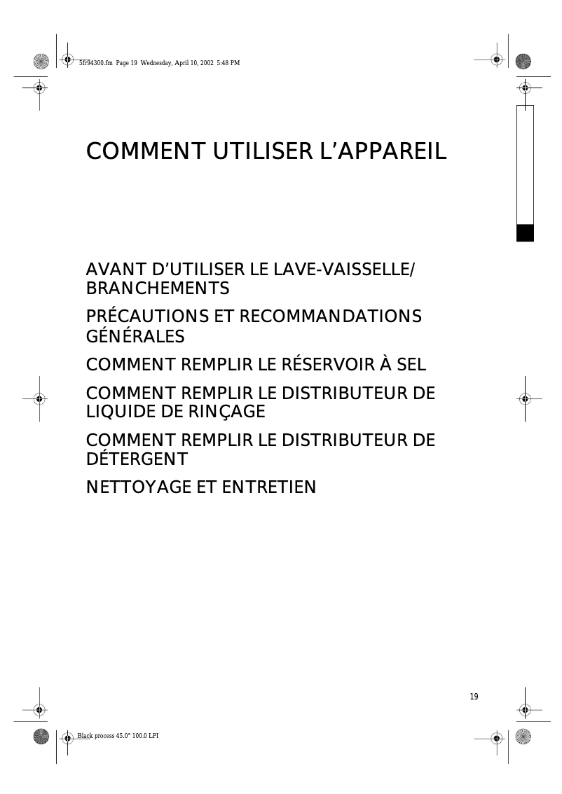 Page 1 of the manual User Manual Ignis ADL 334/1 IX