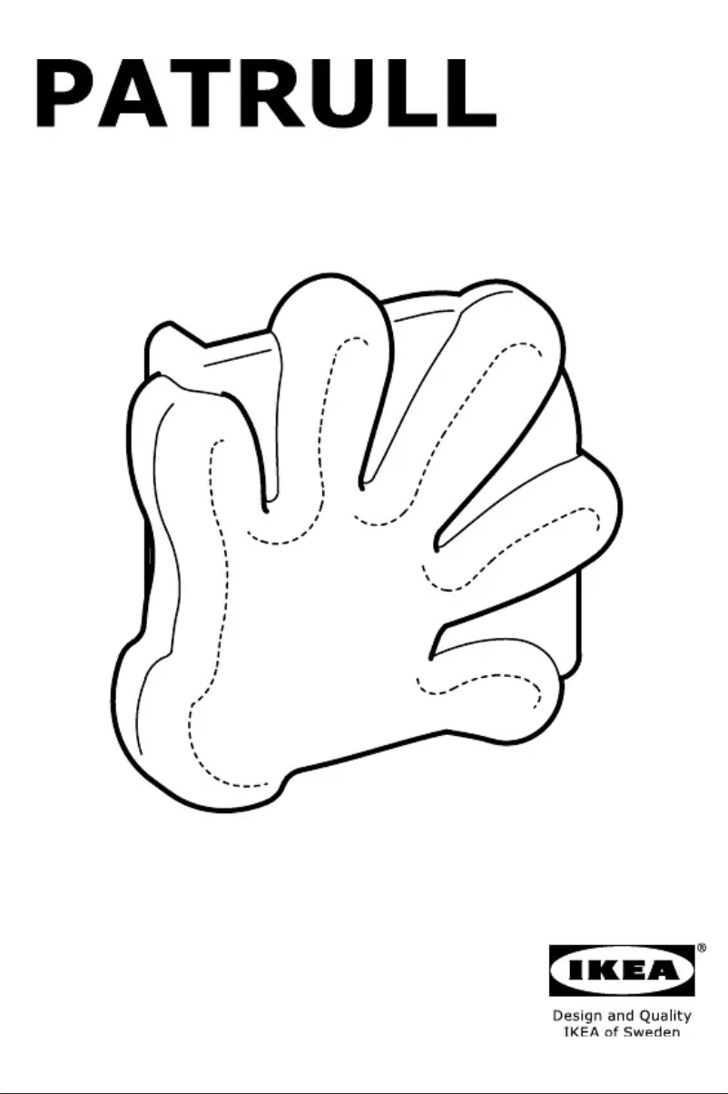 Page 1 of the manual Instructions / Assembly Ikea PATRULL