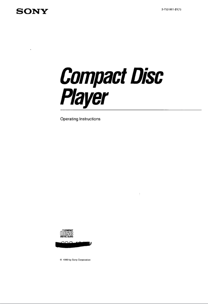 First page image of the manual for CDP-491