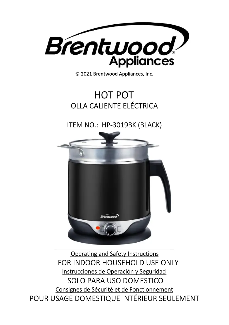 First page image of the manual for HP-3019BK