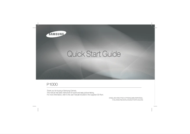 Page 1 of the manual User Manual Samsung P1000