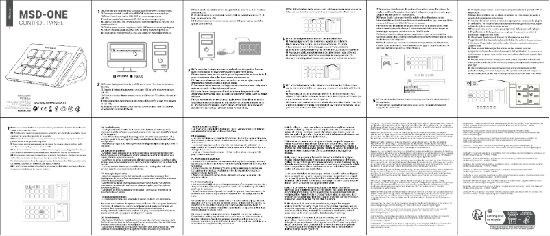 Image de la première page du manuel de l'appareil MSD-ONE