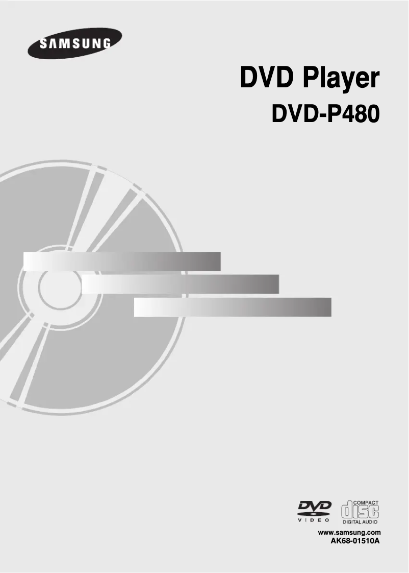 Page 1 of the manual User Manual Samsung DVD-P480