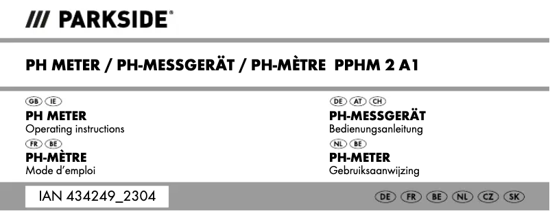 First page image of the manual for PTDSM 2 A1