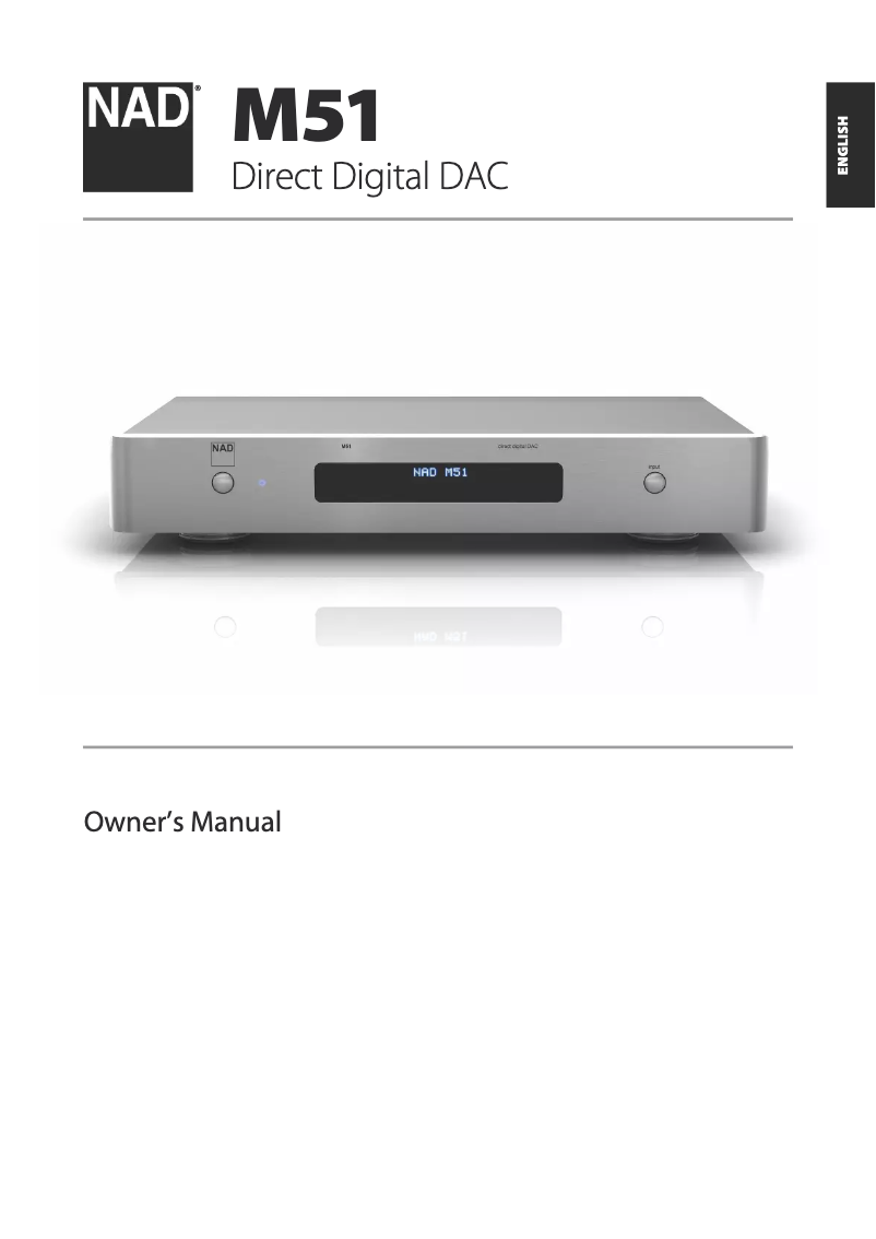 Page 1 of the manual User Manual NAD M51