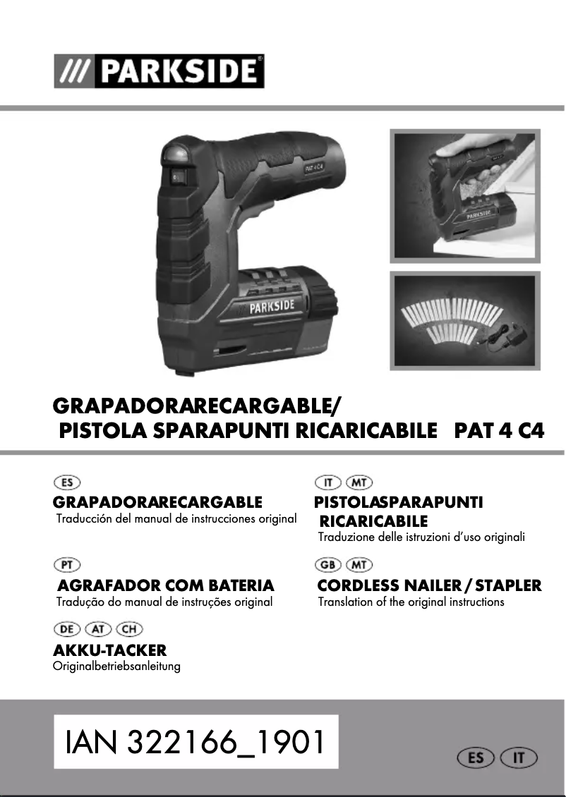 First page image of the manual for PAT 4 C4