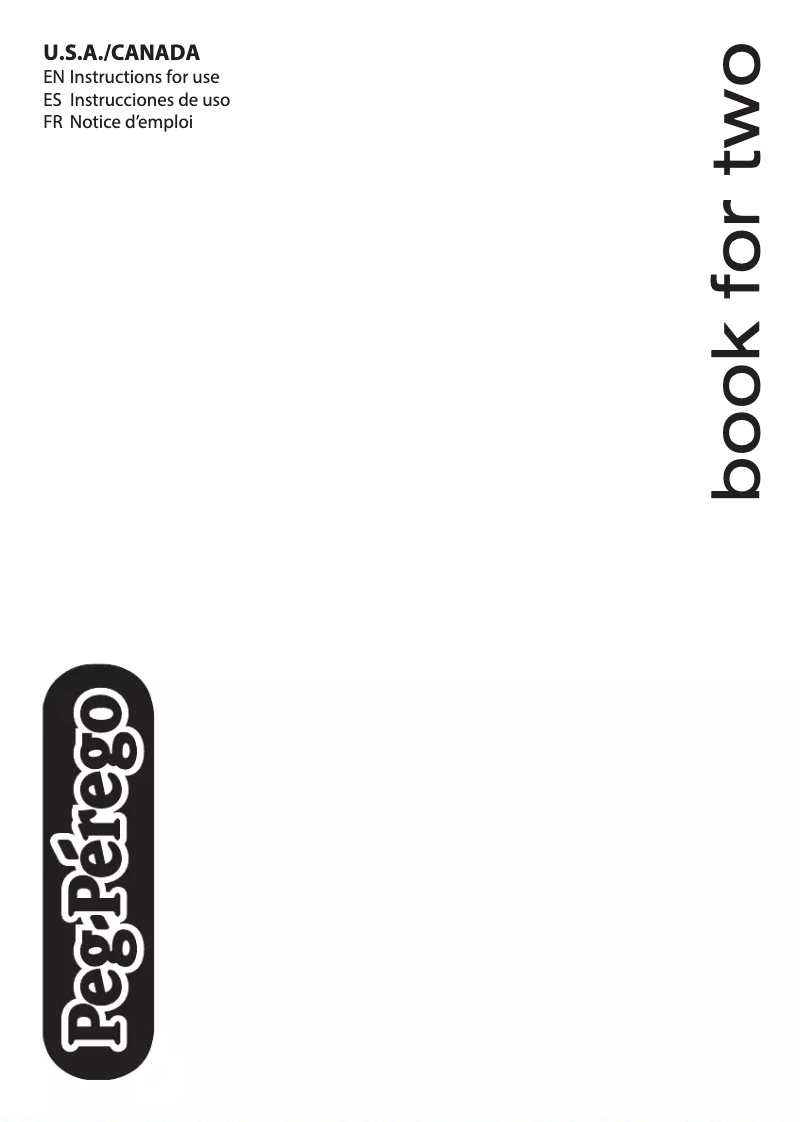 Page 1 of the manual User Manual Peg Perego Book for two