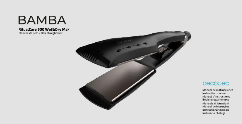 First page image of the manual for Bamba Ritualcare 900 Wet&Dry Max