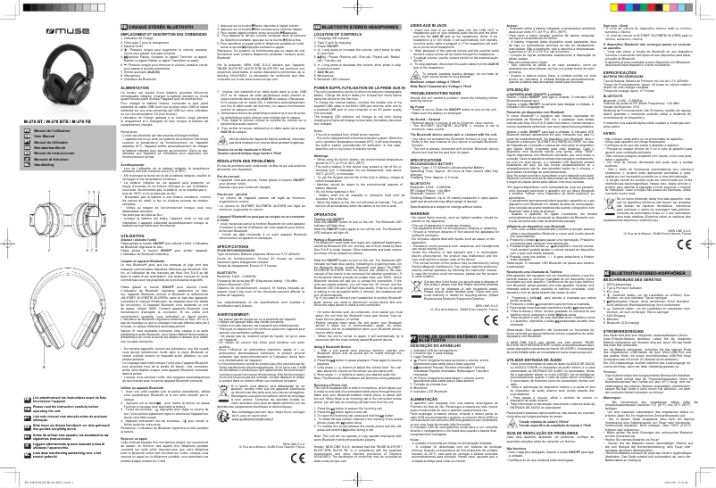 Page 1 de la notice Manuel utilisateur Muse M-278 FB