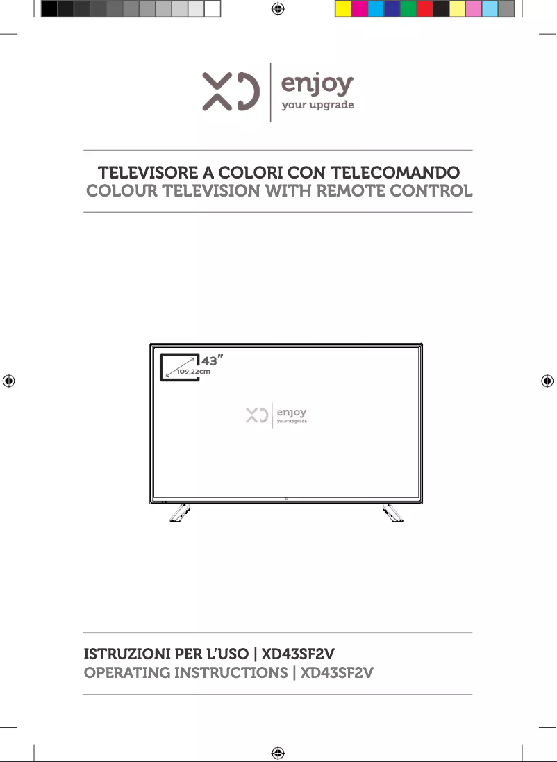 First page image of the manual for 43SF2V