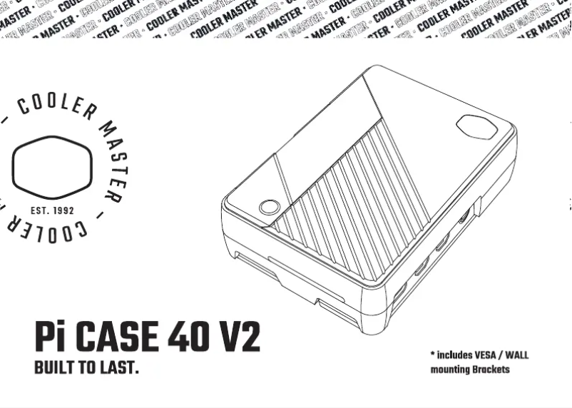 First page image of the manual for Pi Case 40 V2