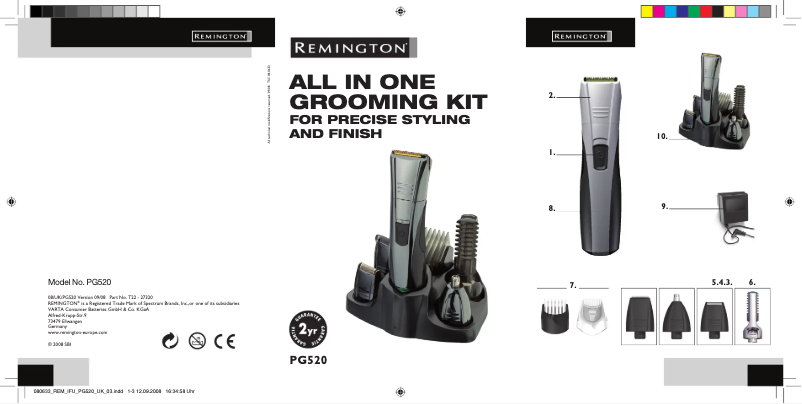 Page 1 de la notice Manuel utilisateur Remington PG520 Navigator