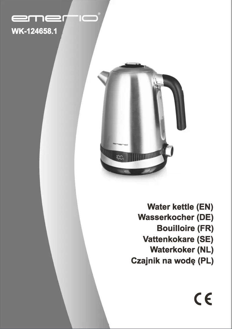 Image de la première page du manuel de l'appareil WK-124658.1