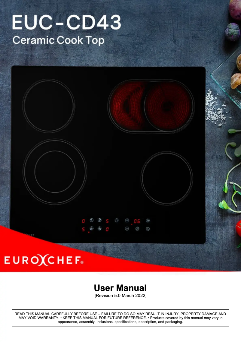 Image de la première page du manuel de l'appareil EUC-CD43