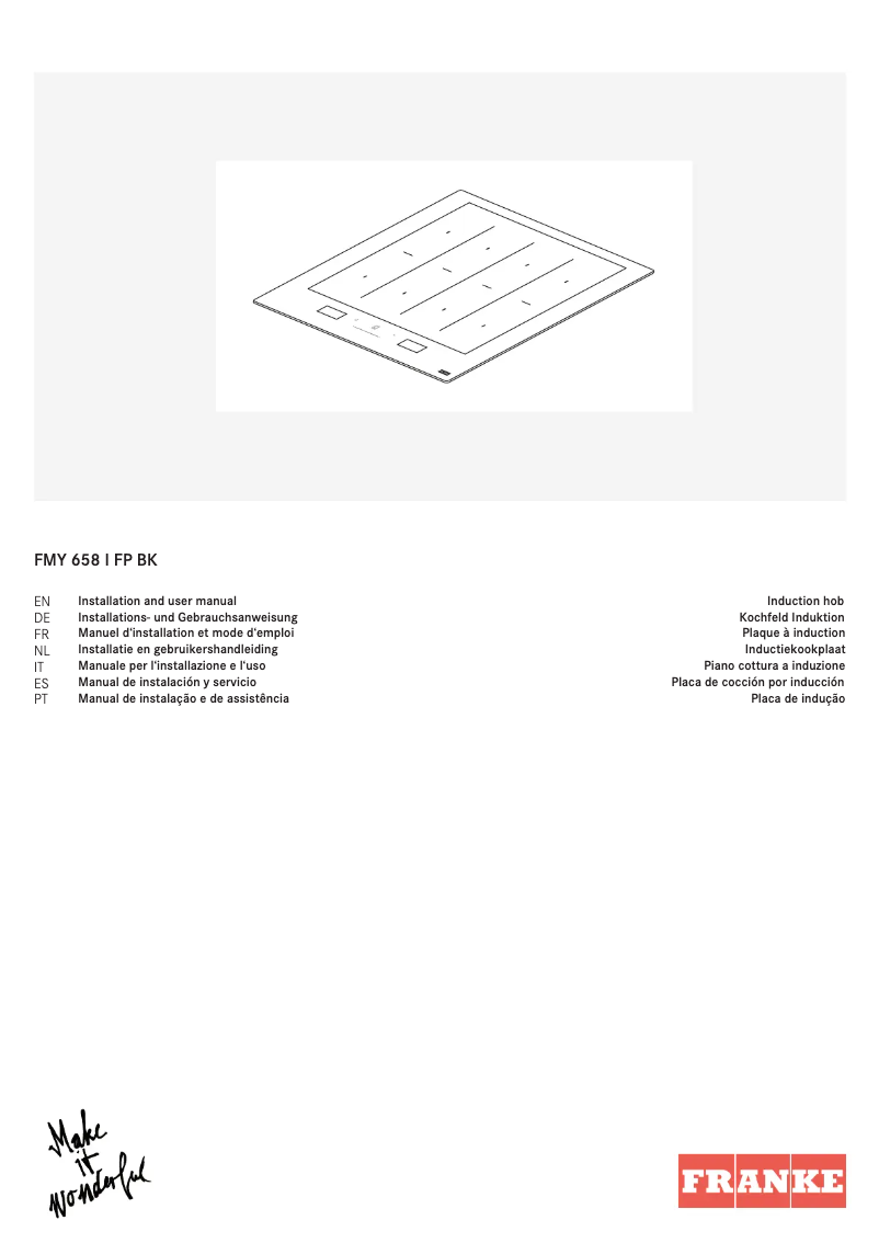 Image de la première page du manuel de l'appareil FMY 658 | FP BK