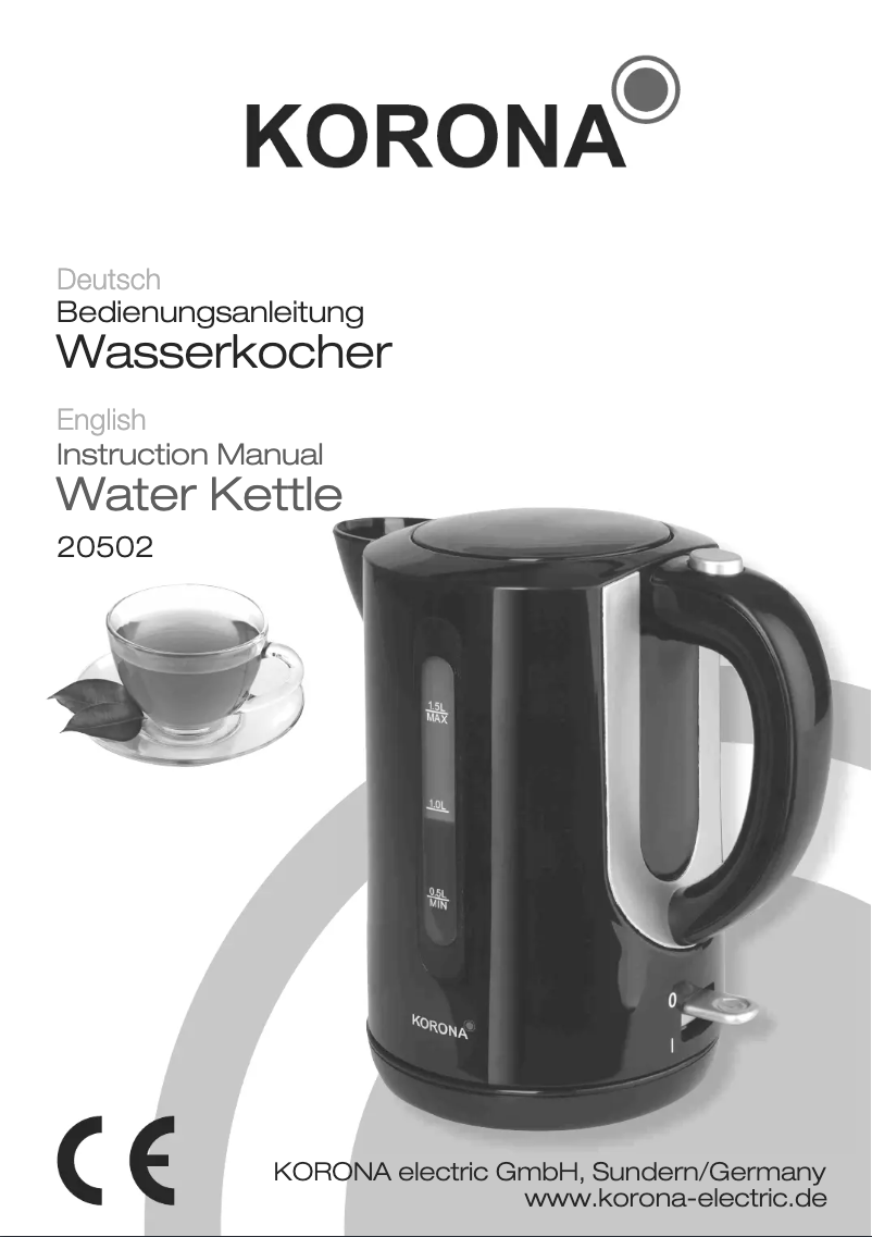 First page image of the manual for 20502