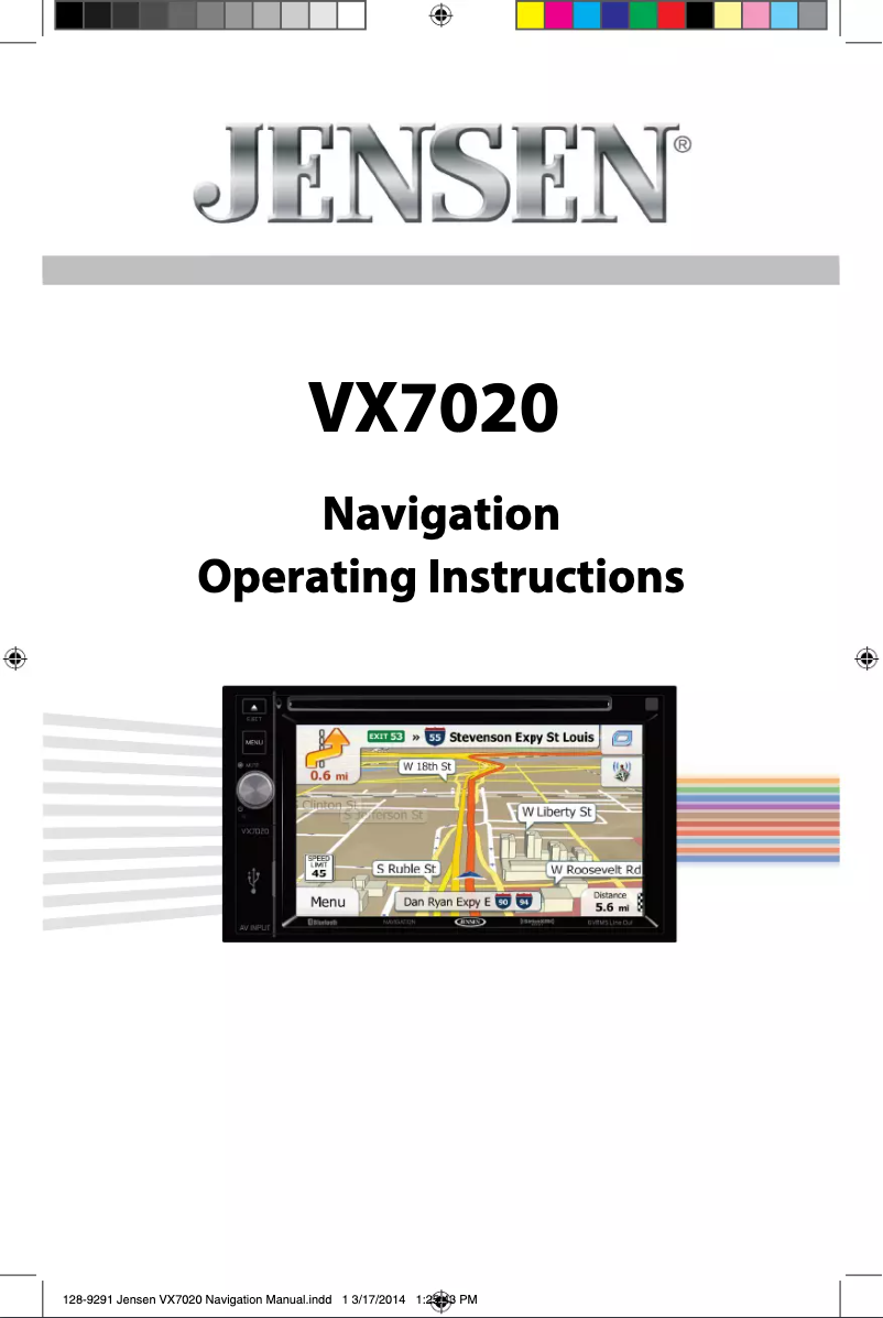 First page image of the manual for VX7020