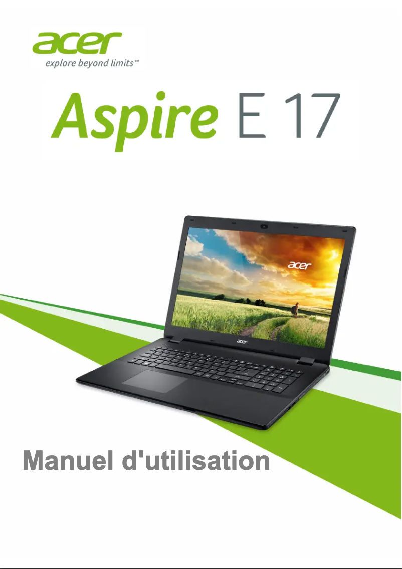 First page image of the manual for Aspire E17 E5-721