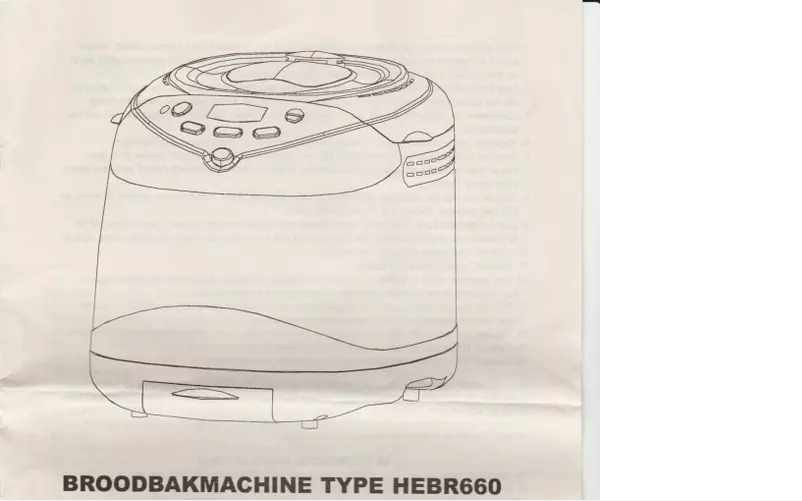 First page image of the manual for HEBR6600