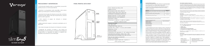 First page image of the manual for SlimBay 5