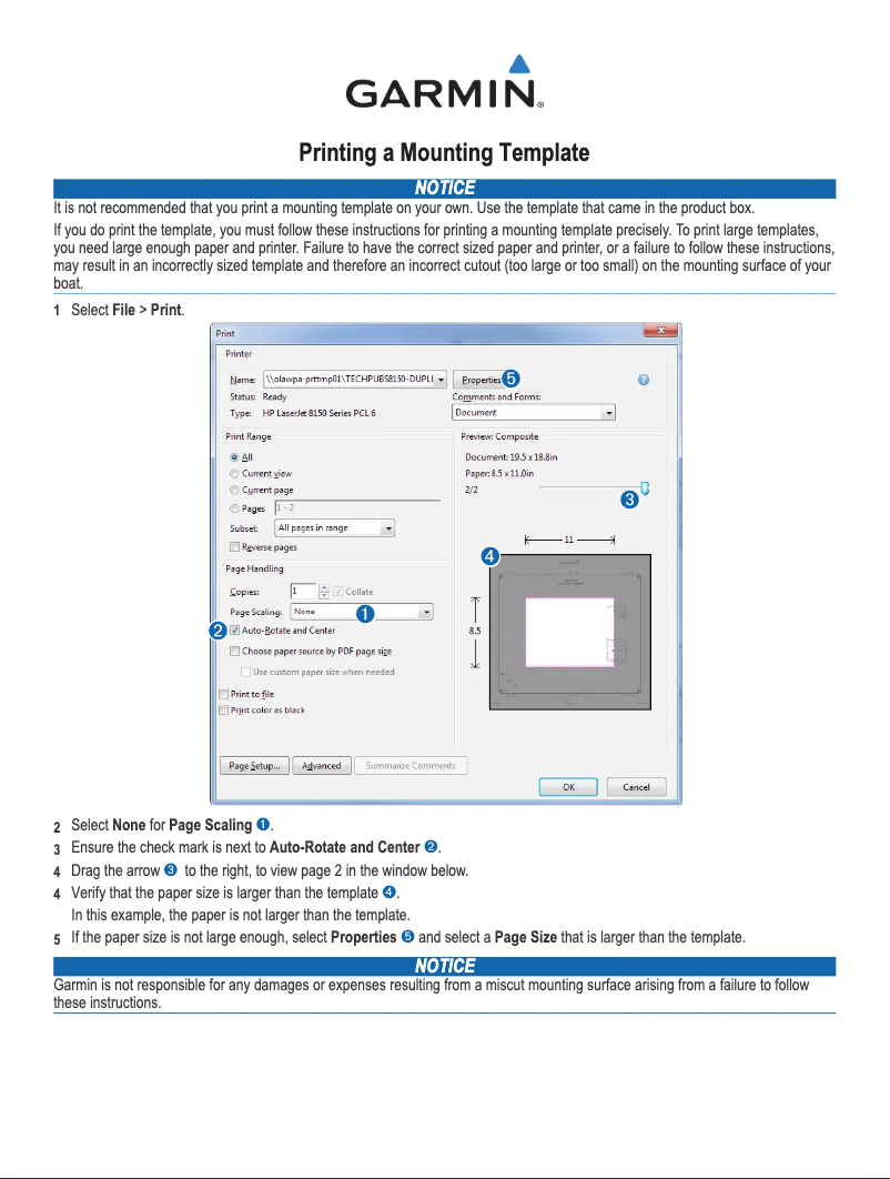 First page image of the manual for GMM 150