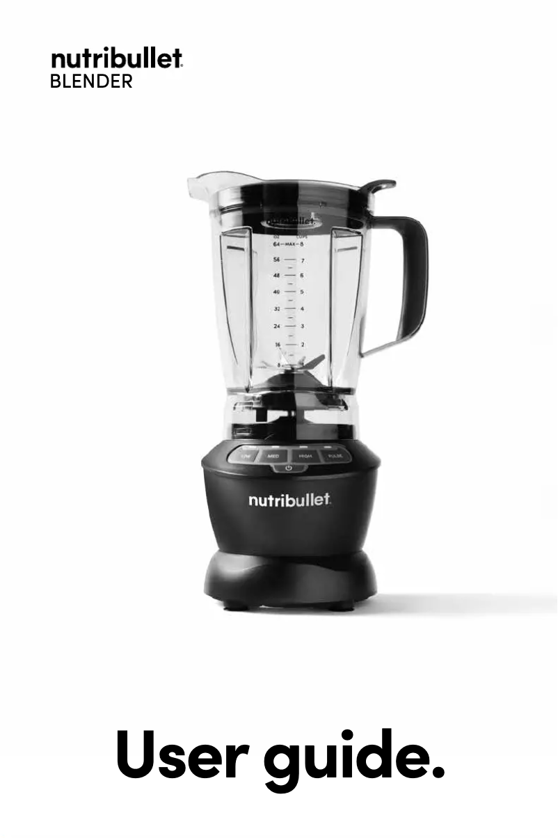 Page 1 of the manual User Manual NutriBullet 1200W
