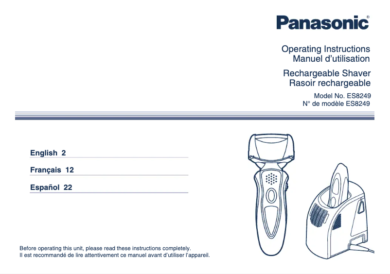 First page image of the manual for ES8249S