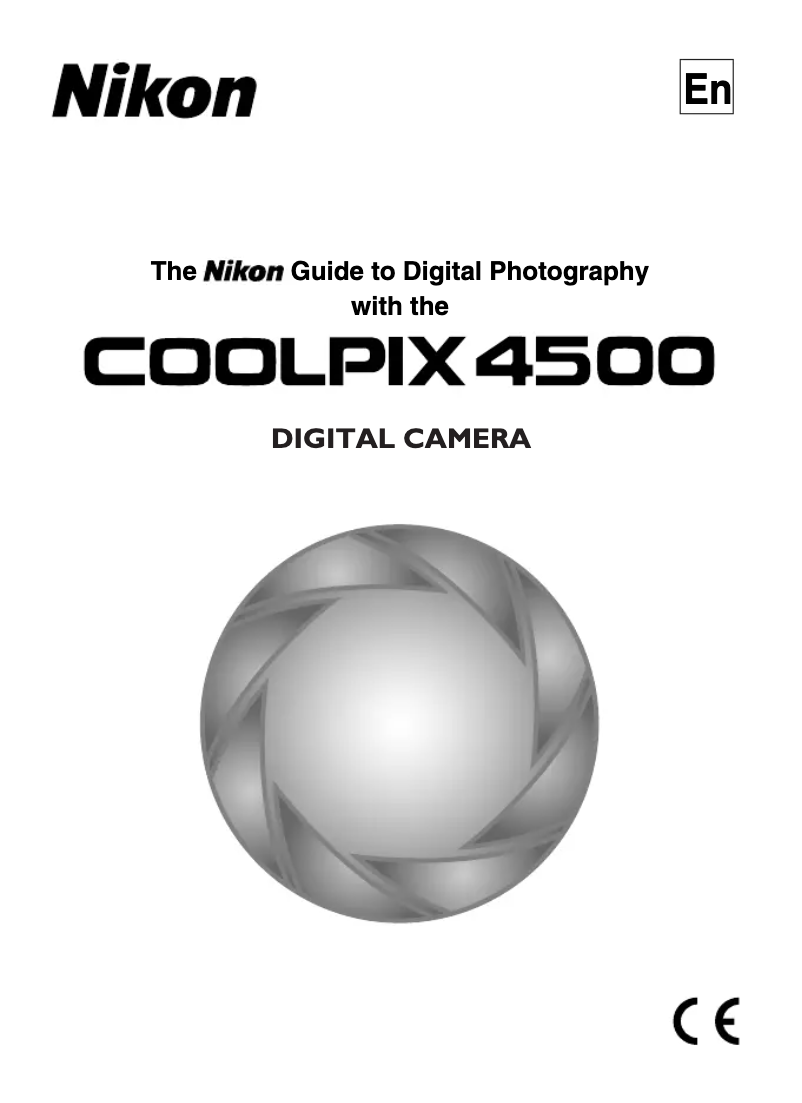 First page image of the manual for Coolpix 4500