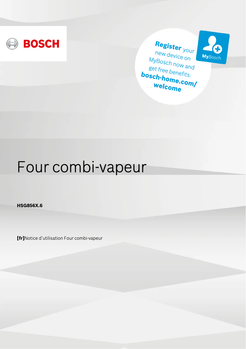 First page image of the manual for HSG856XS6