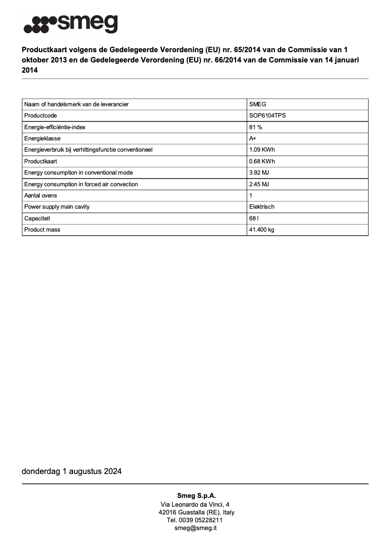 First page image of the manual for SOP6104TPS