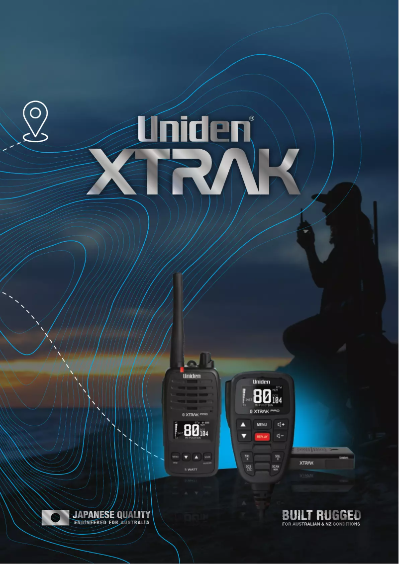 Page 1 of the manual Brochure Uniden XTRAK 80 Pro