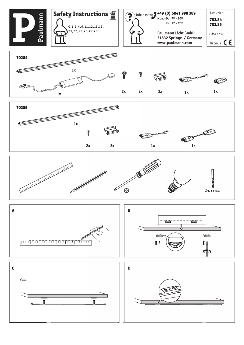 First page image of the manual for 702.84