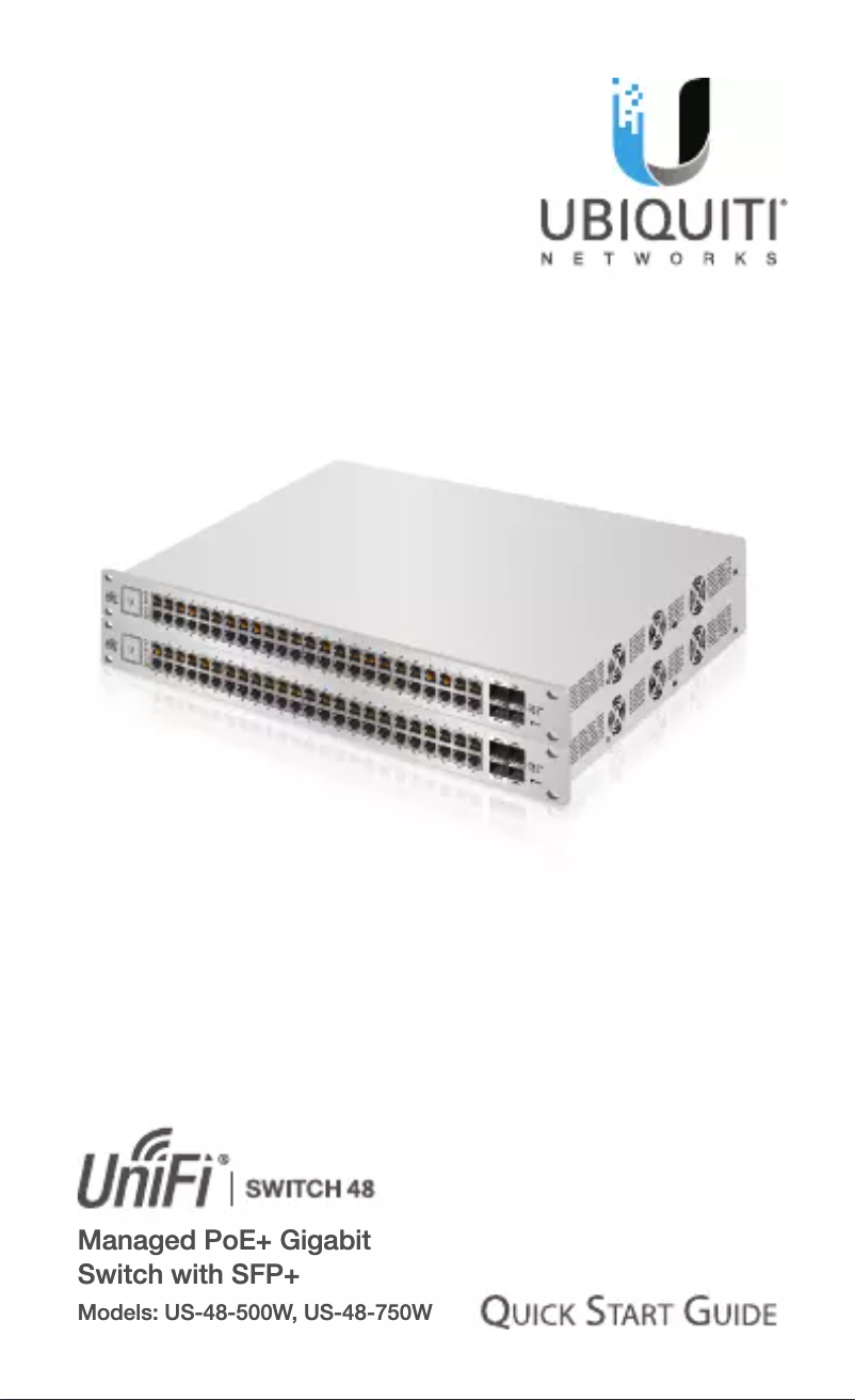 First page image of the manual for UniFi Switch US-48