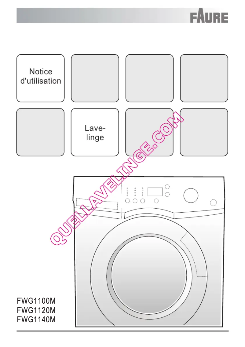First page image of the manual for FWG1100M