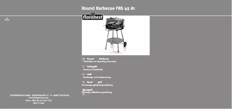 Page 1 of the manual User Manual Florabest FKG 48 A1
