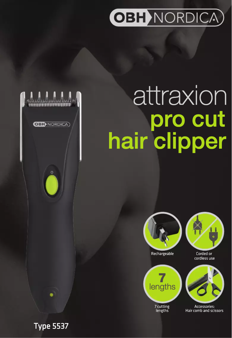 Page 1 of the manual User Manual OBH Nordica Attraxion Pro 5537