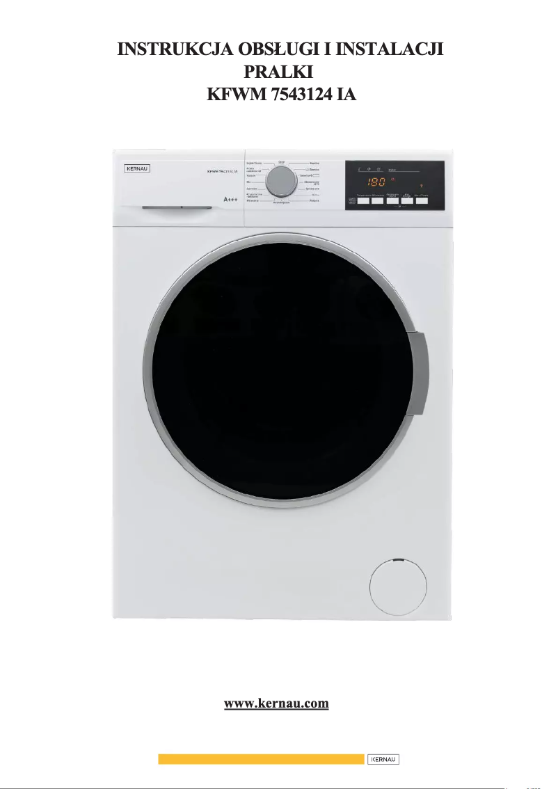 Image de la première page du manuel de l'appareil KFWM 7543124 IA