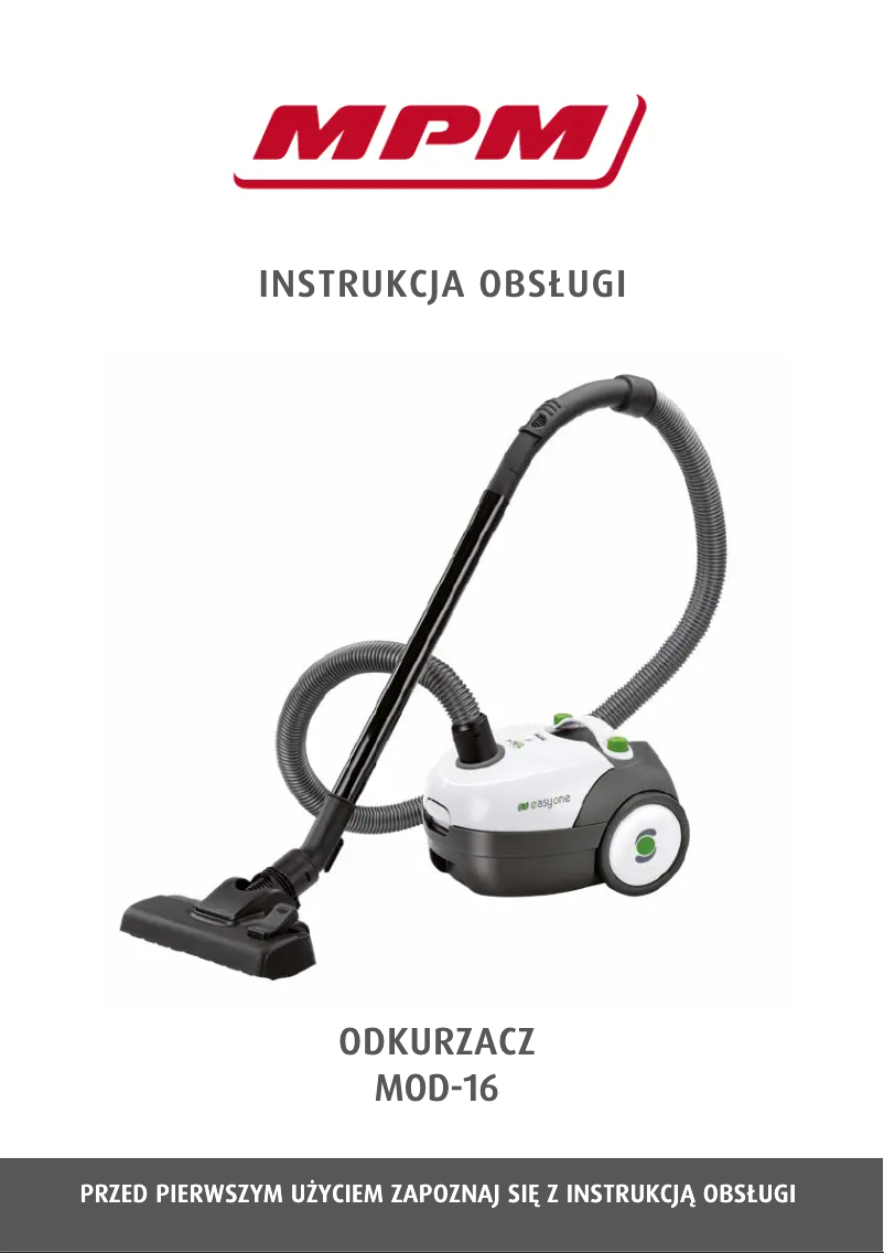 Page 1 of the manual User Manual MPM MOD-16