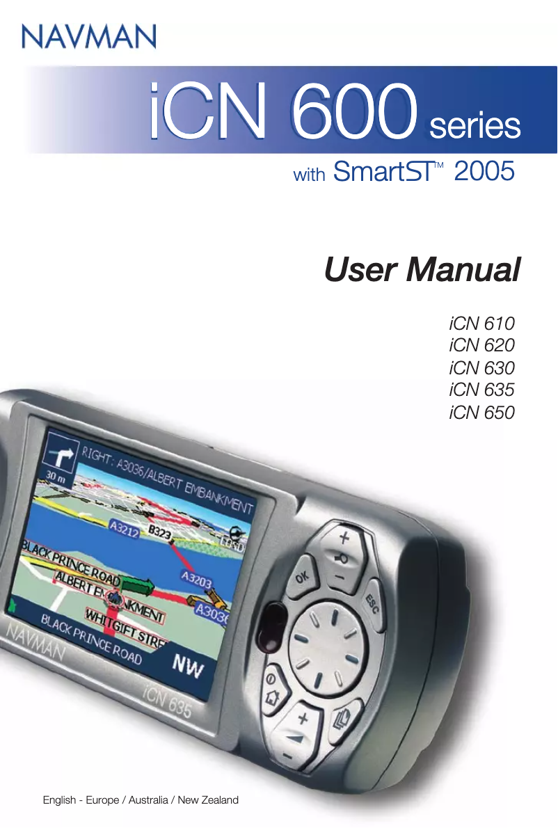 First page image of the manual for ICN 650