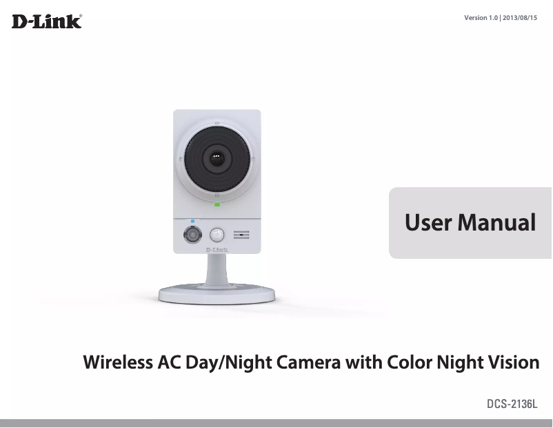 Page 1 of the manual User Manual D-Link DCS-2136L