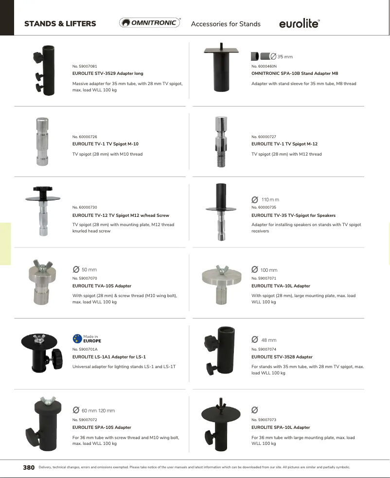 First page image of the manual for SPA-10L