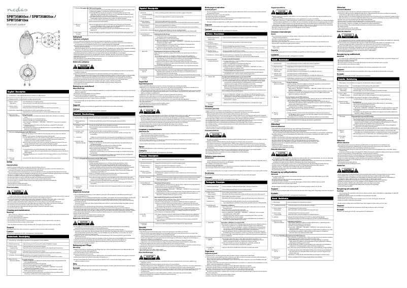 First page image of the manual for SPBT35805WT