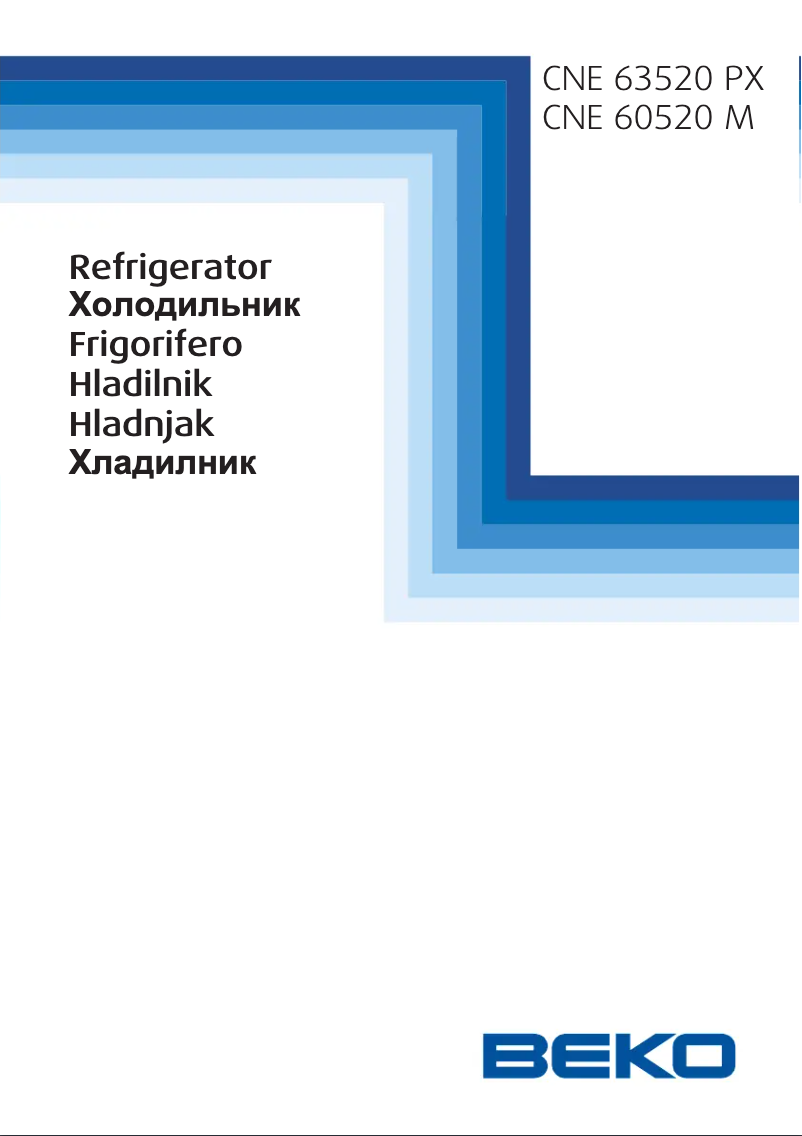 Page 1 of the manual User Manual Beko CNE63520PX